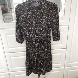 Black floral dress